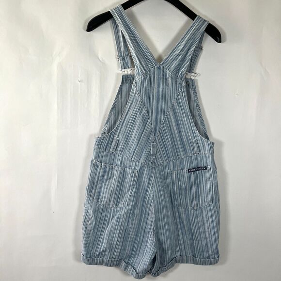 Vintage No Excuses Denim Overalls Bib Jean Shortalls Women's Size M Y2K 90s - Picture 5 of 5